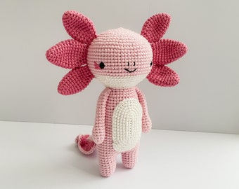 Arie Axolotl - amigurumipatroon - [ALLEEN DIGITAAL PATROON] [Downloadbaar bestand]