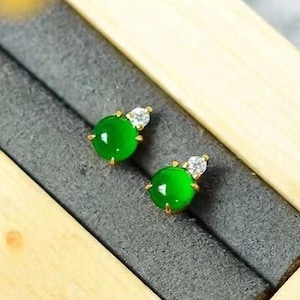 Jade earrings design best sale