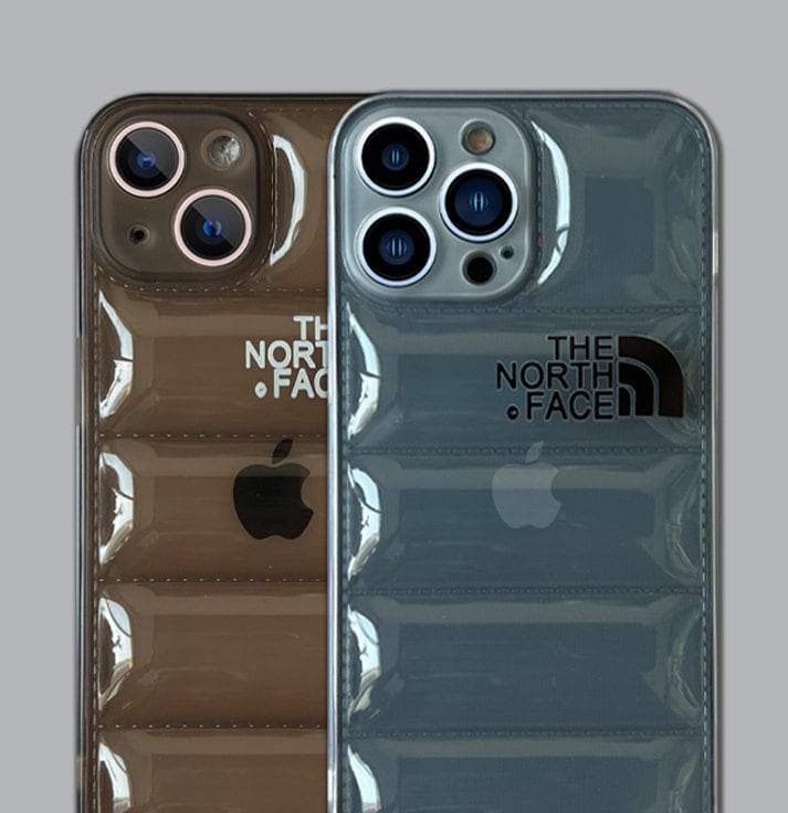 Transparent the North Face Puffer Case Iphone 13 Pro Max Etsy UK