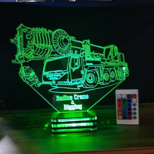 Personalized,firm,company logo lamp design,present,gift,birthday,lamp night, gifts,telescopic crane,crane,lift,forklift
