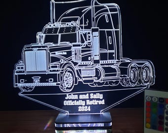Personalized,3d lamp,design,present,gift,birthday,lamp night,wedding gifts.classic, logistics, transportation,western star, truck