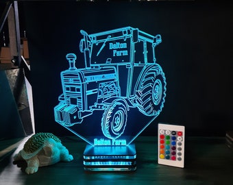 Personalized,firm,company logo lamp design,present,gift,birthday,lamp night, gifts,tractor,massey ferguson,john deere,farmer