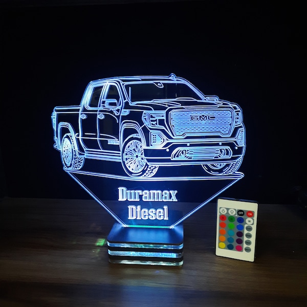 gmc, truck, gift, Personalized,firm,company logo lamp design,present,birthday,lamp night, gifts.