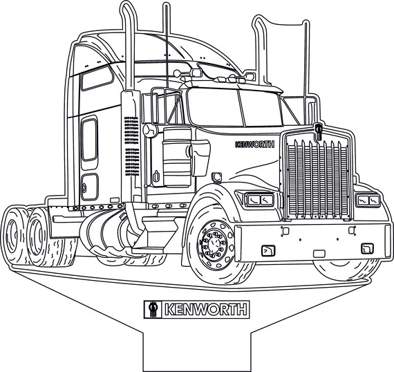 Kenworth Vector Illustration | Etsy