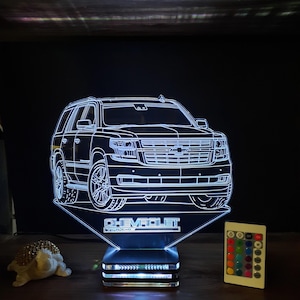Chevy, Chevrolet Tahoe, camioneta Chevrolet, regalo Chevrolet, personalizado, camioneta americana, SUV, regalo personalizado, cumpleaños
