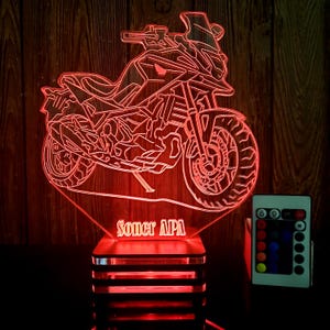 Personalized,firm,company logo lamp design,present,gift,birthday,lamp night, gifts.motorcycle,honda, motorcycle accessory