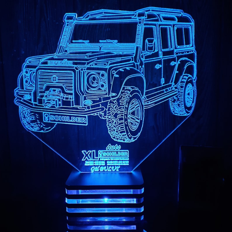 Defender Custom Gift Personalized,firm,company Logo Lamp Design,present,gift,birthday,lamp ...