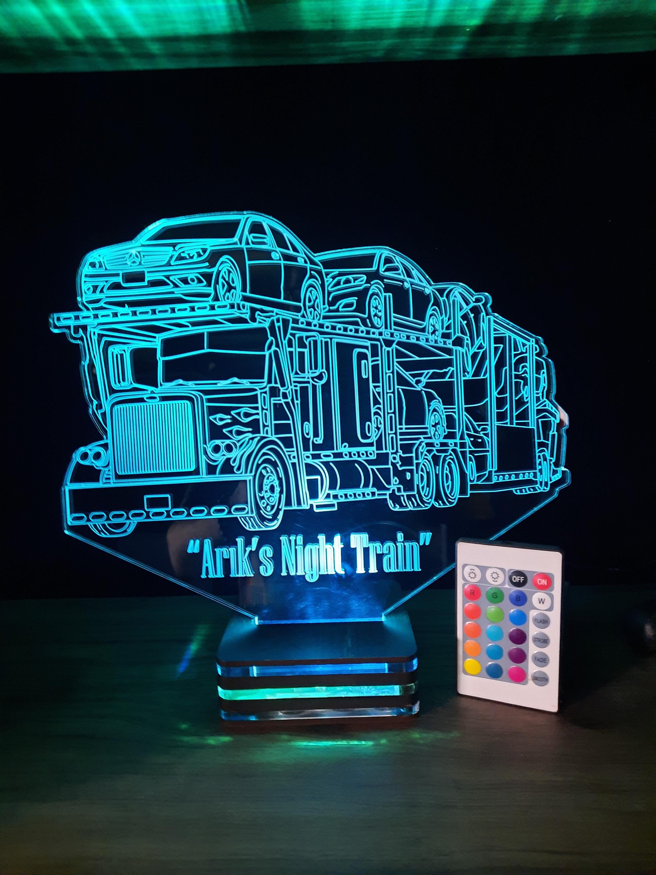 Personalisierte 3-D-Lampendesign, internationale LKW, Gegenwart, Geschenk, Geburtstag, Lampennacht, Hochzeitsgeschenke