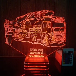 Personalized,firm,company logo lamp design,present,gift,birthday,lamp night, gifts,Mobile Crane,crane