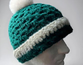 Chunky Grandma Square Beanie Häkelanleitung (PDF)