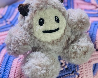 Crochet Yeti Plush Pattern (PDF) | Fluffy Amigurumi Monster Toy