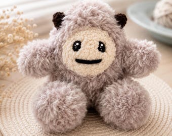 Fluffy Yeti Amigurumi Crochet Pattern PDF | Cute Monster Plush Toy Pattern | Intermediate Crochet Project