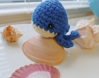 Patrón de crochet de ballena amigurumi: Llavero para principiantes (Descarga PDF)
