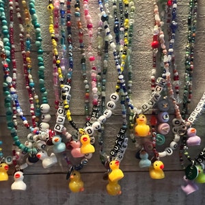 Duck Duck | Beaded RearView Mirror Dangler | Ducked | Ducks | Peace Sign | Youve Been Ducked Card | 4x4 Game | Duckin | Rubber Duck | Ducked