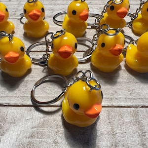 Rubber Duck Party Favor Key Chains Bulk Buy Wholesale Bundle