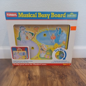 Playskool Musical Busy Board Sesame Street Vintage 1986