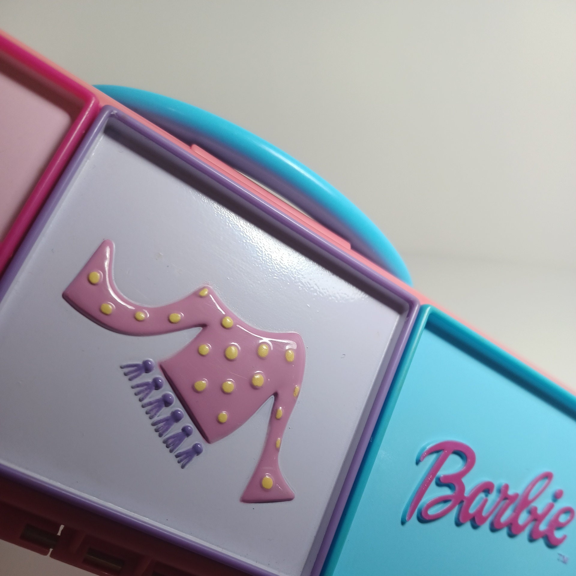 Vintage BARBIE Accessory Case With Handle 1999 Mattel No 12215 Pink