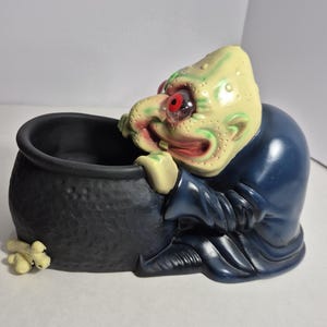 Don Post Studios Vintage 1999 Goblin With Caldron  Animatronics Halloween READ