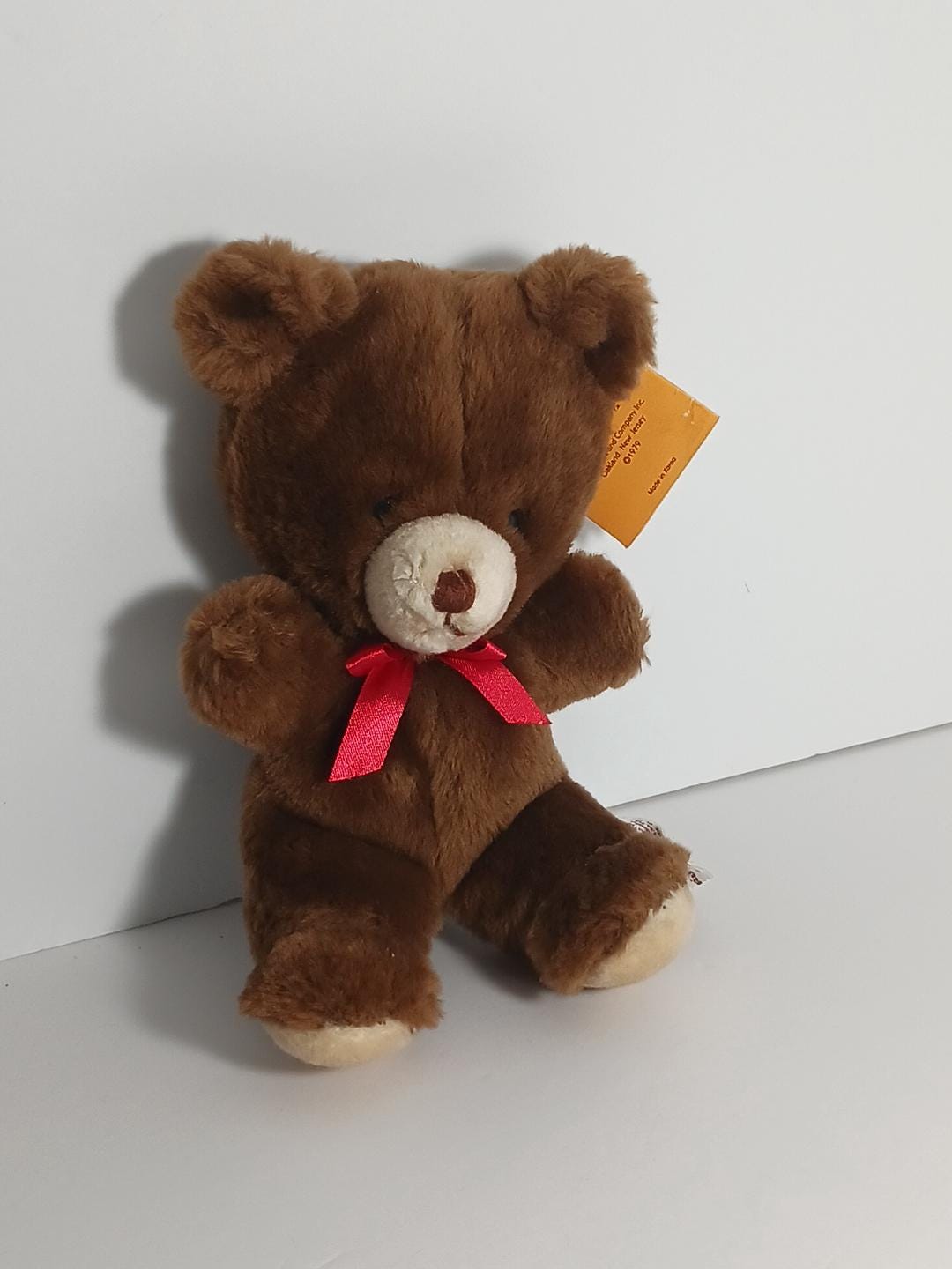 Russ Berrie and Company Vintage 1979 Teddy Bear Plush Stuffed Animal ...