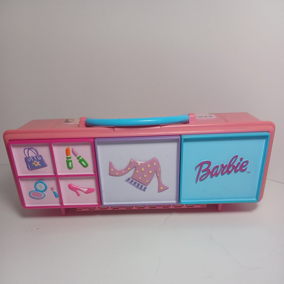 Vintage BARBIE Accessory Case With Handle 1999 Mattel No 12215 Pink 1999 Tara Etsy
