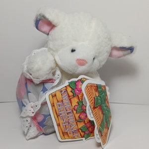 Commonwealth 1992 Plush Sweetheart Friends White Sheep Lamb Stuffed Animal