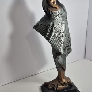 Alexander Danel Chalkware Signed Modern Sculpture 16.5 &quot; Austin Production 1991