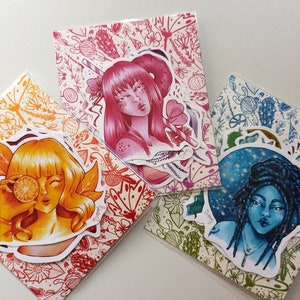 Serie di adesivi monocromatici adesivi adesivi Huevember collezione di disegni a colore singolo pennarelli copic per ragazze colorate monocromatiche