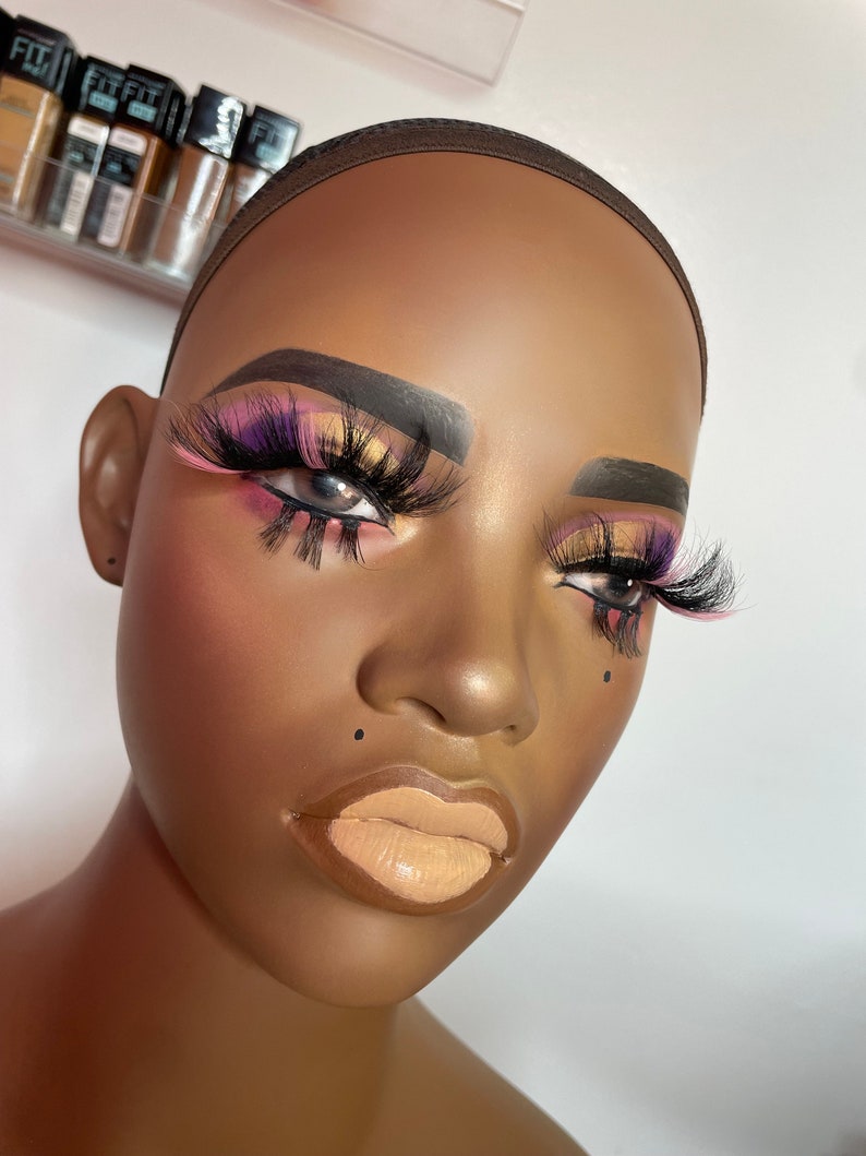 Custom Made Glammed Mannequin Head for Display. black Barbie Etsy