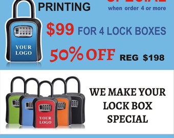 Customized Realtor Lockboxs 99CAD for 4 lockbox sale