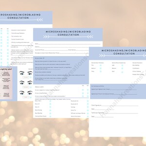 Clickable/Fillable Microshading/Microblading Consent Forms