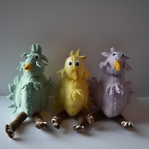 Handknitted Final Fantasy VII Chocobo toy