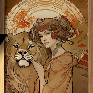 Stärke Tarot Karte - Die Mäßigkeit Tarot Karte - Download Druckbare Tarot Karte Sofortiger Download JPG Tarot Karte zum Ausdrucken