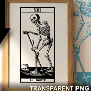 Morte - La Morte Tarot Art Download Printable Alta Qualidade Instantâneo Download PNG JPG Tarot Card Printable