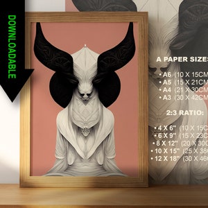 The Goat God Download Printable High Quality Occult Instant Download JPG Esoteric Printable