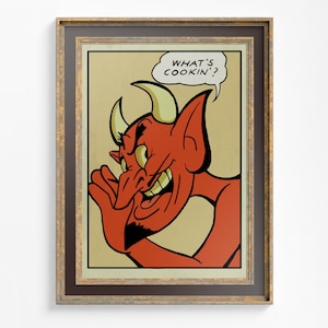 Cartoon Devil - Download Printable - High Quality - Instant Download - JPG Large Printable
