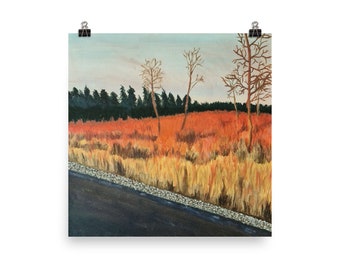 Grabados de paisajes / Pintura al óleo original / Arte mural / Impresión de pintura al óleo