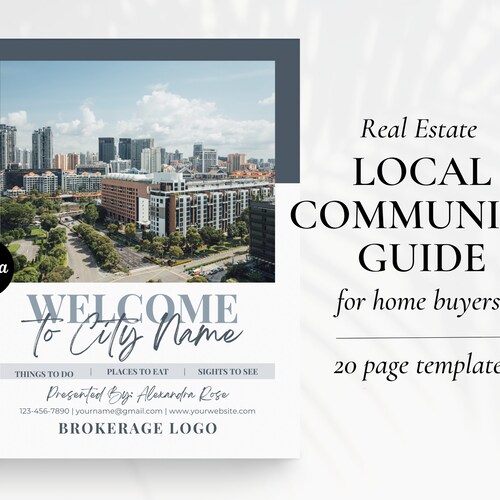 Real Estate Local Guide Template Guide City Guide Etsy