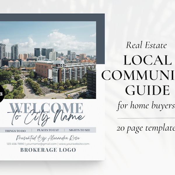 Real Estate Local Community Guide, City Guide, Welcome to the Neighborhood Guide, Realtor Community Newsletter, Buyer Guide, Realtor Farming