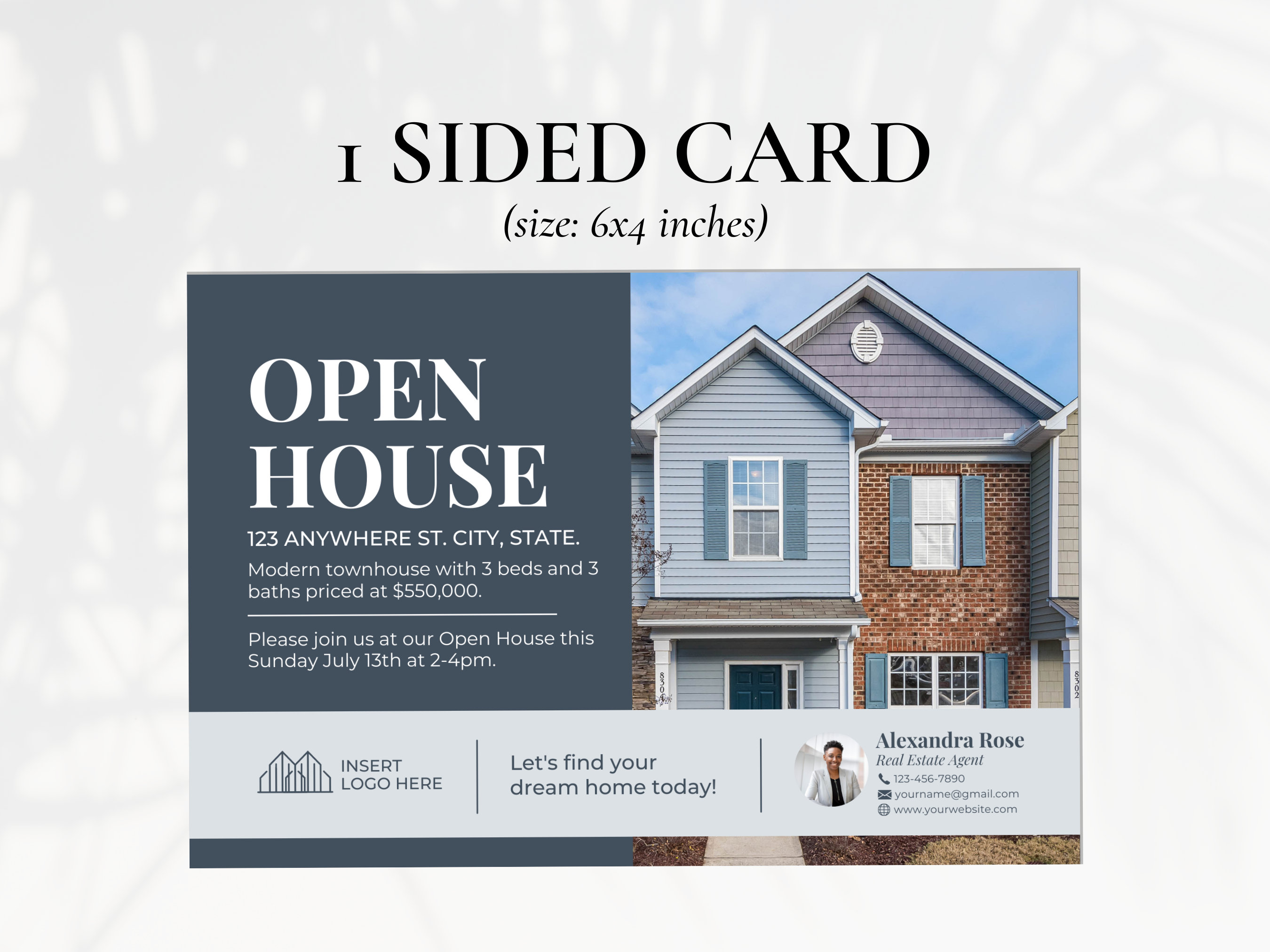 Image 8 for Open House Postcard Template