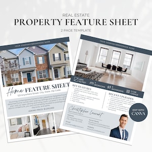Informatieblad onroerend goed, open huis-flyer, informatieblad woning, vastgoedflyer, onroerendgoedbrochure, makelaarsflyer, vastgoedmarketing