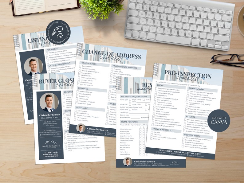 Real Estate Agent Checklist Bundle, Property Listing Checklist, Home ...