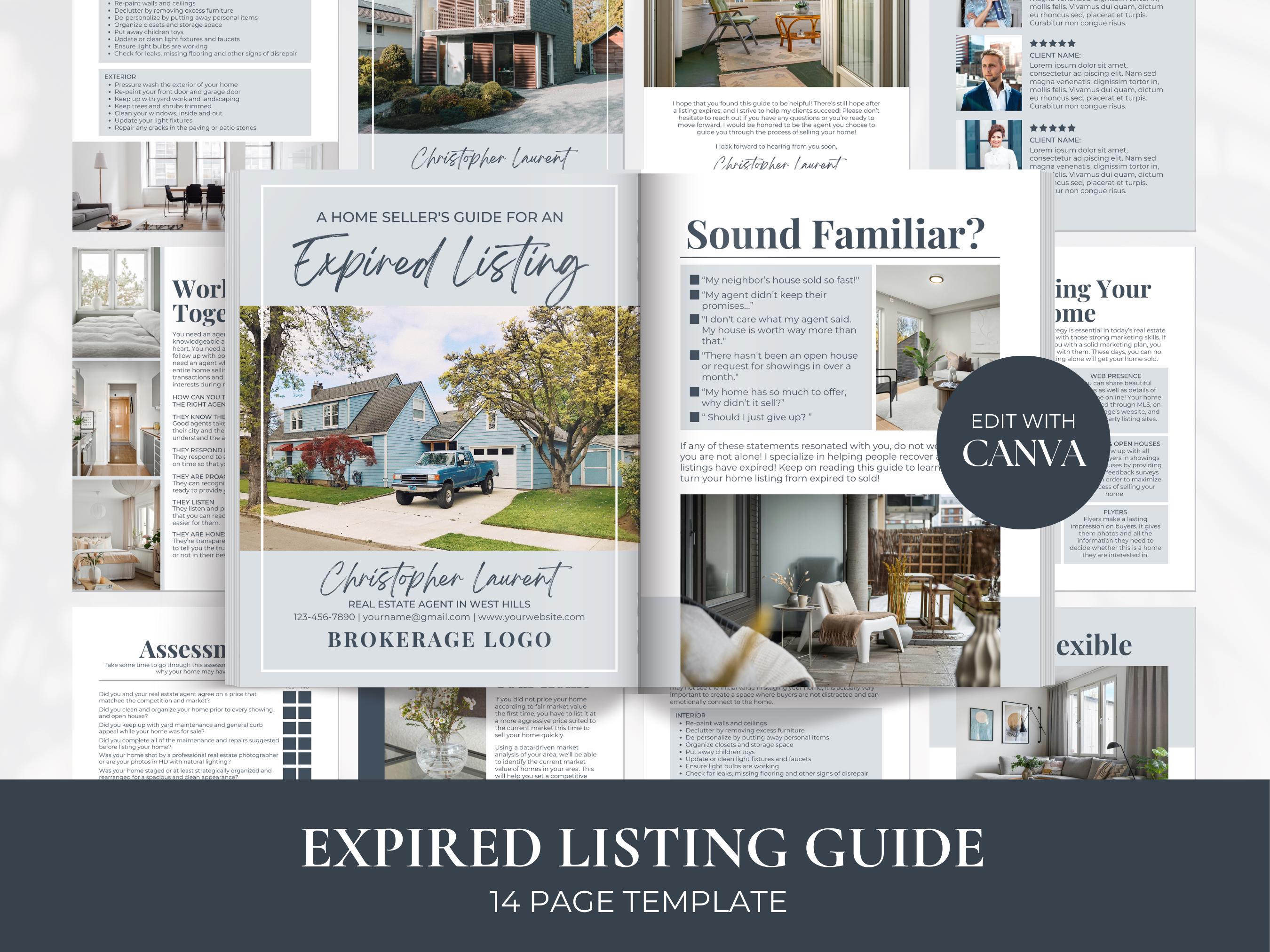 Expired Listing Packet.pdf Expired Real Estate Guide, Expired Packet, Expired Listing Card, Home ...
