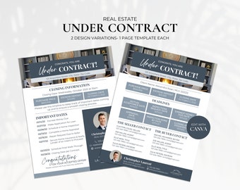 Real Estate Closing Timeline, Under Contract Checklist for Real Estate Agents, Real Estate Closing Checklist, Real Estate Closing Tracker