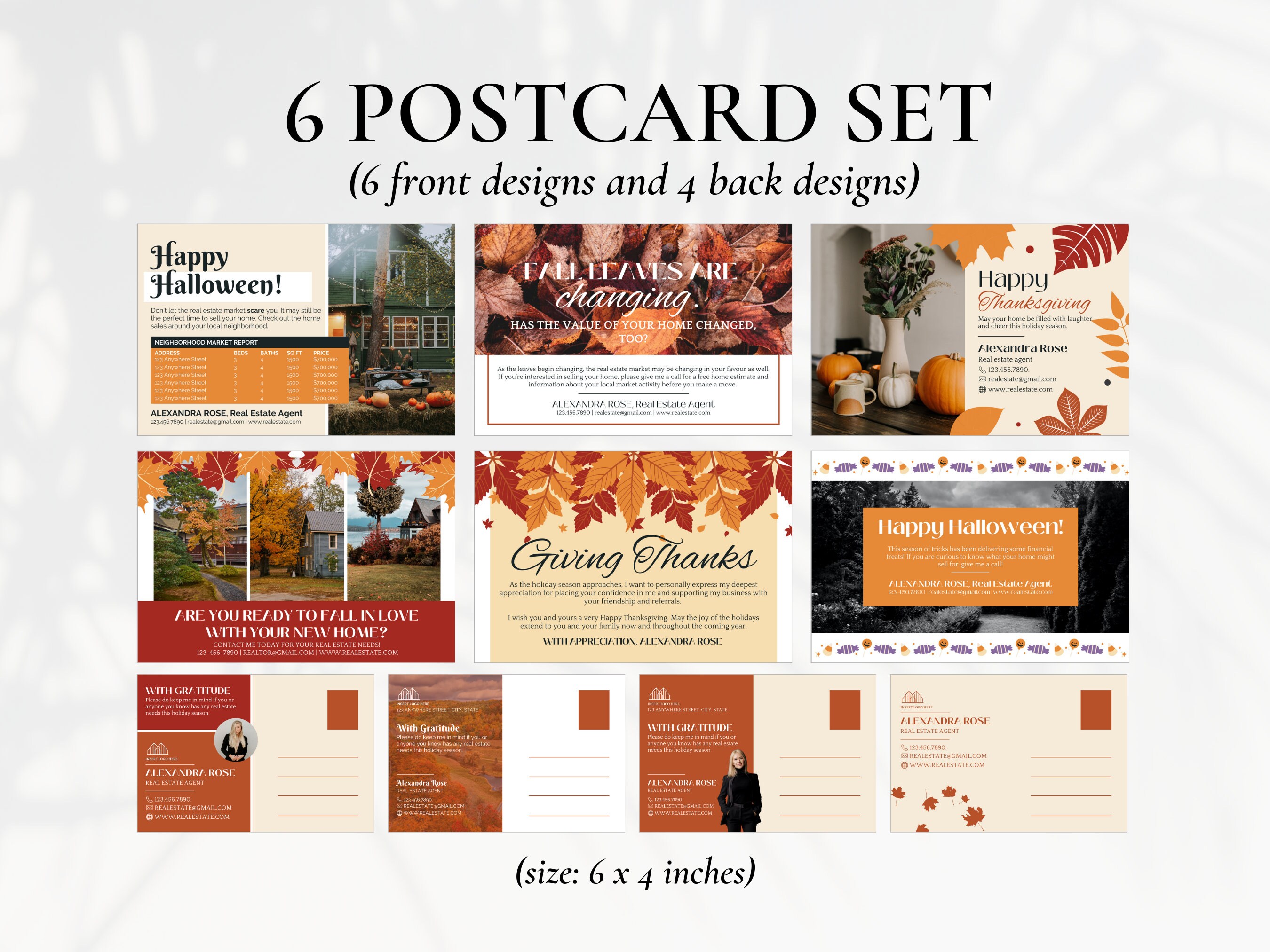 Fall Real Estate Marketing Bundle, Fall Real Estate Pop By, Fall