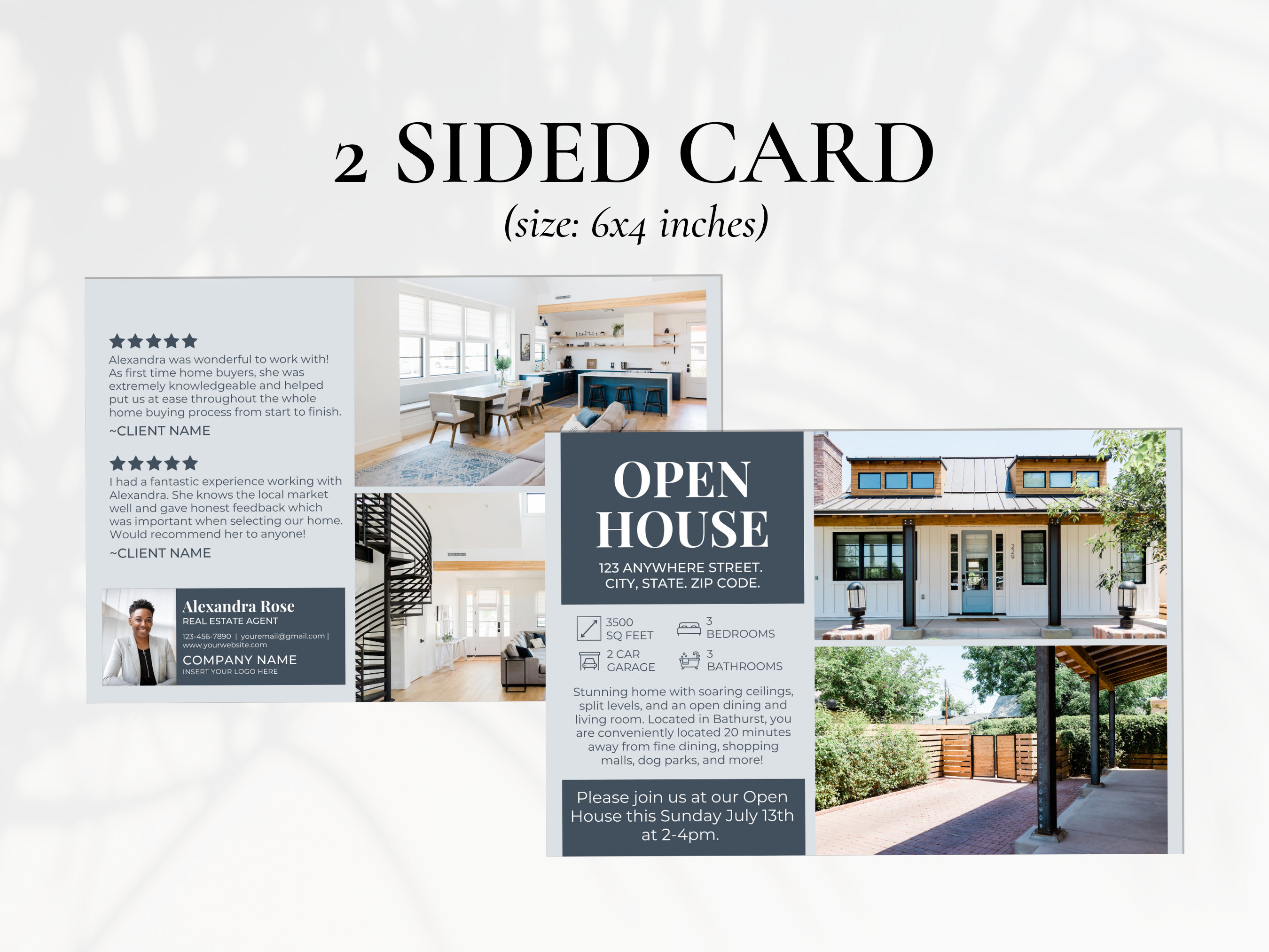 Image 6 for Open House Postcard Template