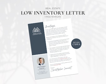 Low Inventory Prospecting Letter, Realtor Prospecting Letter, Real Estate Farming Letter, Realtor Offer Letter, House Offer Letter