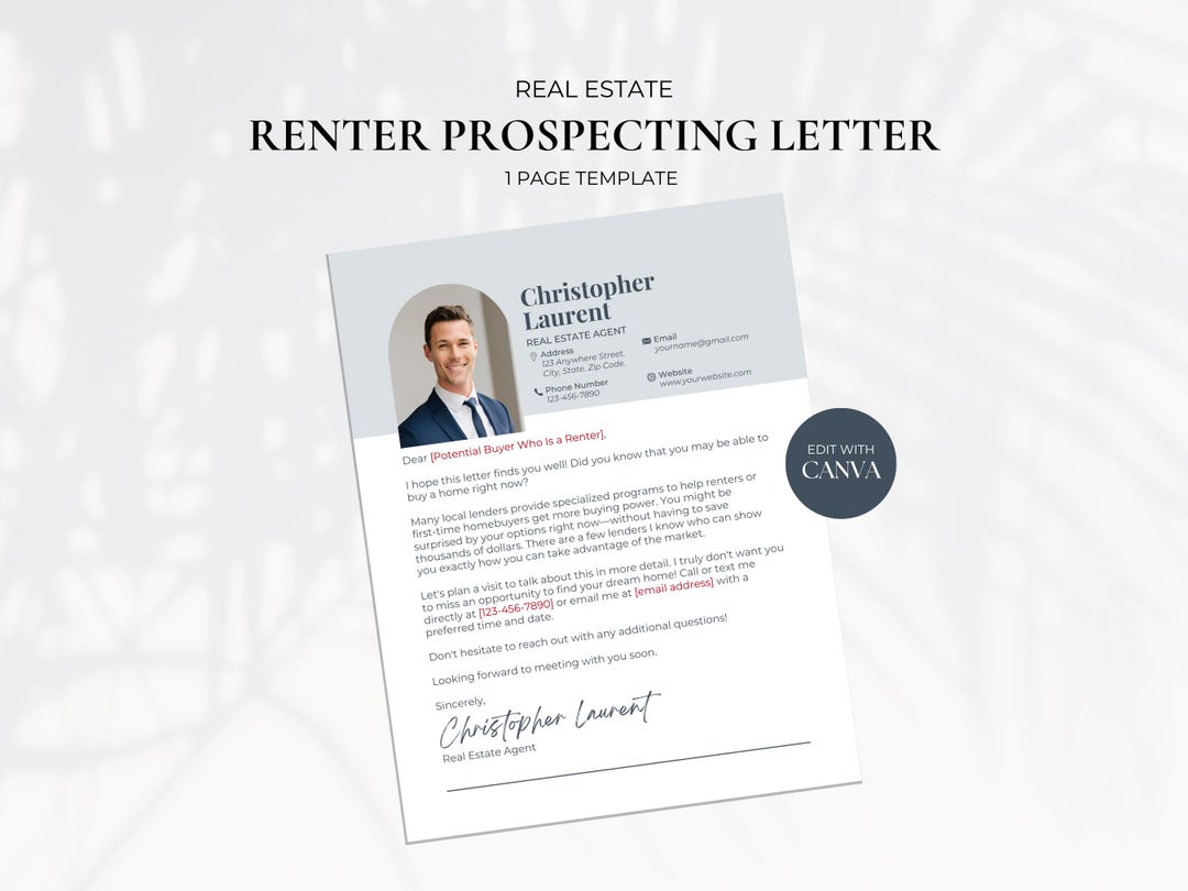 Prospecting Letters For Rentals Renter Prospecting Letter, Real Estate Farming Letter, Home Buying ...