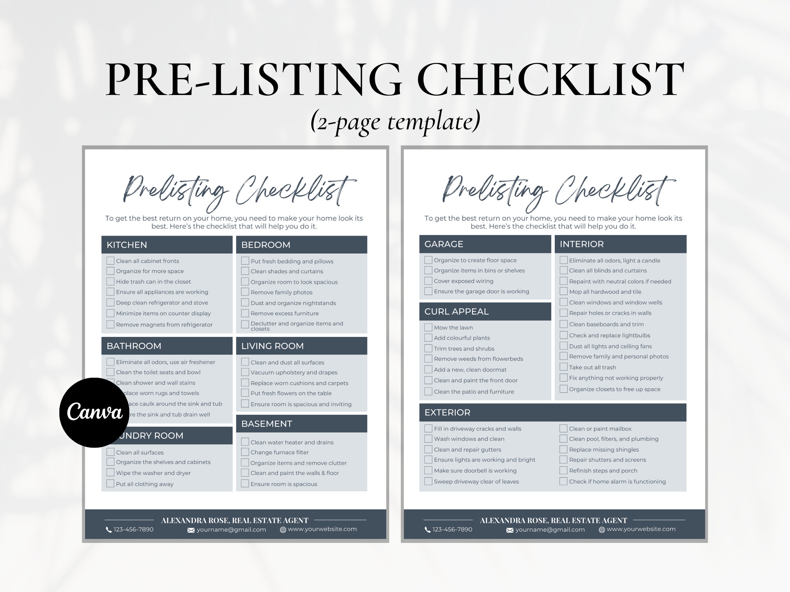 new home presentation checklist