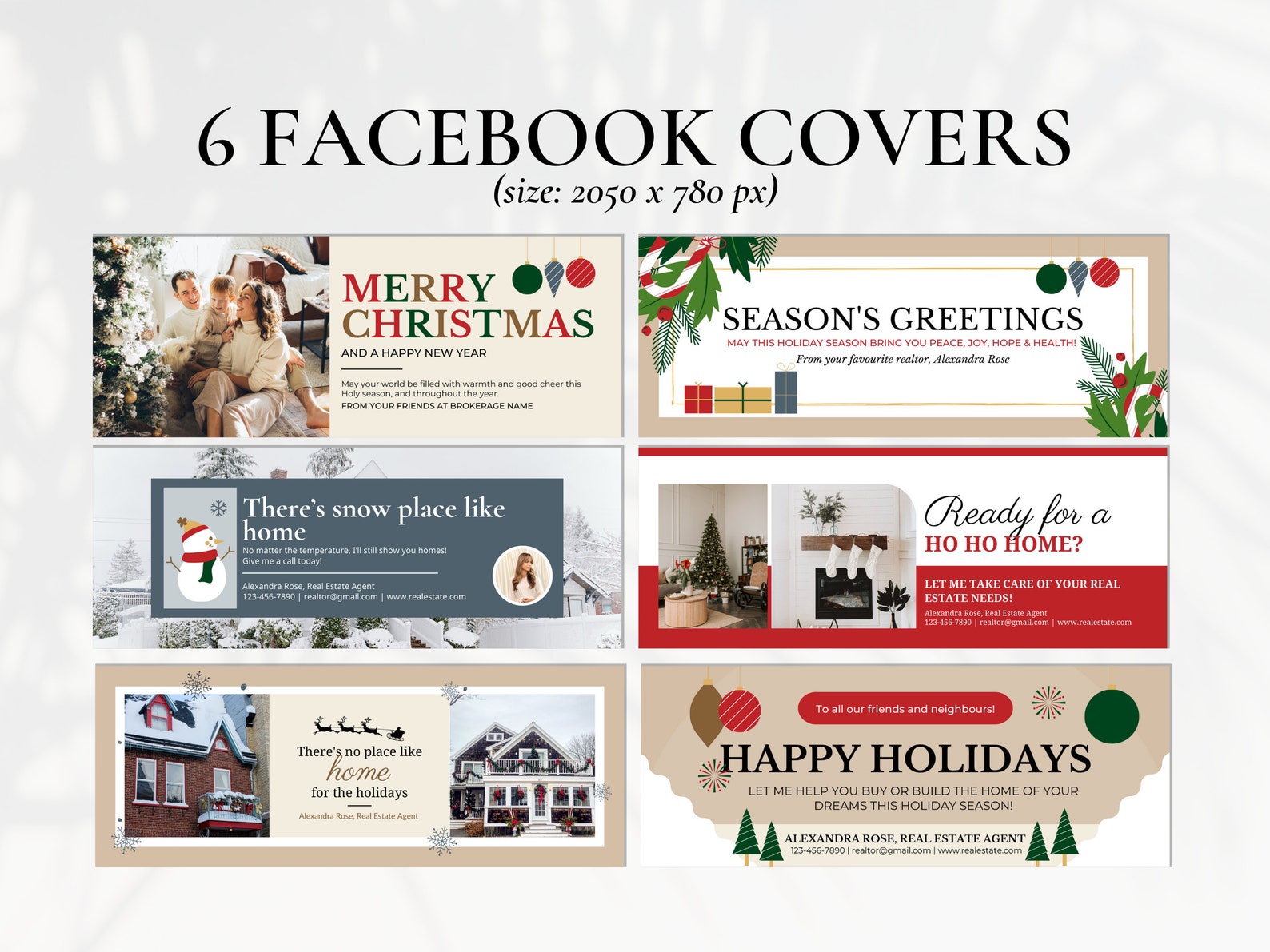 Winter Real Estate Marketing Bundle Holiday Real Estate Pop Etsy