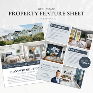 Modèle de fiche technique de propriété immobilière, Brochure sur l'immobilier, Circulaire de propriété, Fiche porte ouverte, Fiche technique de maison, Flyer pour agent immobilier